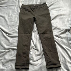 Stylish Olive Straight Leg Pants